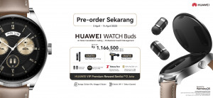 Usung Konsep 2in1, HUAWEI Rilis HUAWEI WATCH Buds