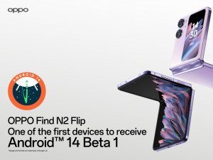 OPPO Find N2 Flip Perangkat Pertama yang Menerima Android 14 Beta 1
