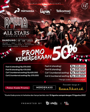 DEWA 19 Featuring ALL STARS STADIUM TOUR 2023 Siap Mengguncang Stadion Si Jalak Harupat Malam Ini