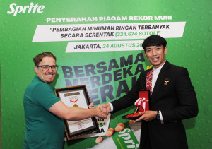 SPRITE(R) Rayakan Kemerdekaan Indonesia dengan Pecahkan Rekor MURI, Bawakan Sampling untuk #MerdekakanGerahmu