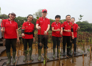 Tegaskan Komitmen Melestarikan Lingkungan Hidup, OCBC Indonesia Tanam Pohon Mangrove