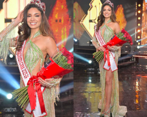 Selamat! Maricielo Gamarra Wakil Peru Raih Mahkota Reina Hispanoamericana 2023/2024