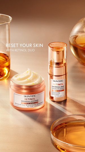 Usung Konsep The Real Skin Reset, SKINTIFIC Hadirkan Inovasi Retinol Duo