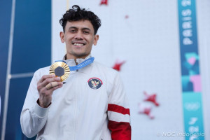 Indonesia Raih Medali Emas Pertama di Olimpiade Paris 2024 dari Panjat Tebing