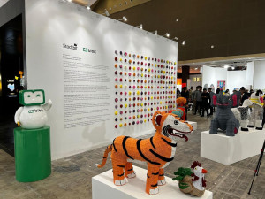 Komunitas Rajut Kejut Bawa Karya Seni Instalasi Hewan di Art Jakarta 2024