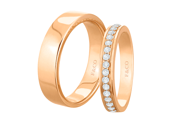 Aureola Wedding Ring Set dari Frank and co.