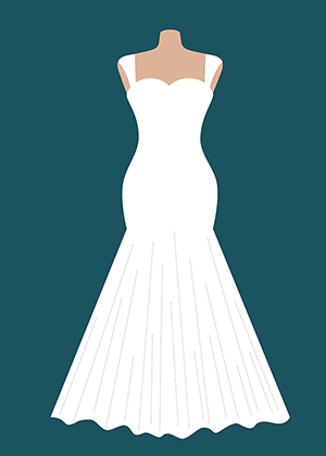 Trumpet wedding dress