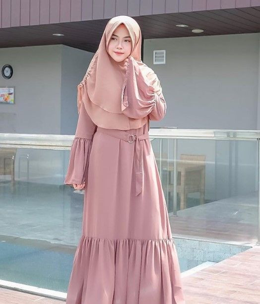 warna hijab untuk baju pink