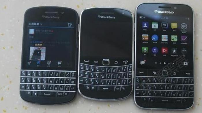 Ilustrasi berbagai tipe BlackBerry. (Special)