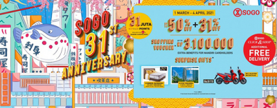 Healthy & Happy Di Ulang  Tahun Ke-31 SOGO DEPARTMENT STORE 