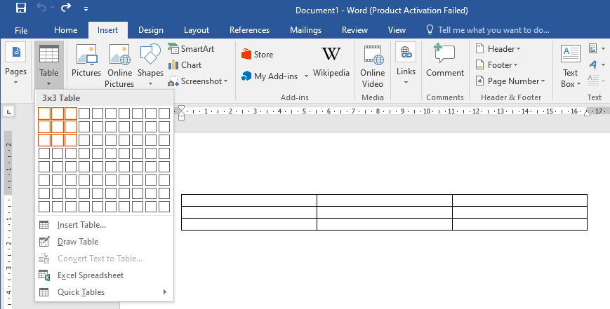 Cara Membuat Tabel Di Microsoft Word Sekaligus Menambah Tabel Kosong Dengan Cepat