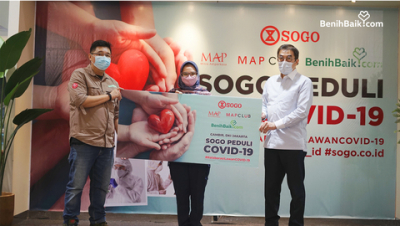 Bantu Tangani Covid-19, SOGO Donasi Lebih dari 1.8 Miliar