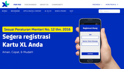 Cara Registrasi Kartu XL, Telkomsel, Smartfren dan 3 Dengan Mudah 