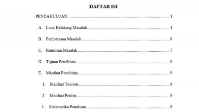 Cara Membuat Daftar Isi yang Mudah dan Cepat