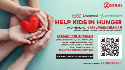 Jadi  #PahlawanKebaikan Bersama SOGO Melalui Kegiatan "Help Kids in Hunger"