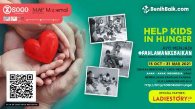 Bersama SOGO jadi #PahlawanKebaikan Bantu Anak-Anak yang Kelaparan