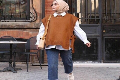 7 Inspirasi Ootd Vest Hijab Terbaru, Keren Banget!