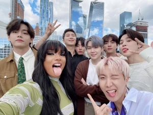 Terlibat Proyek Bersama, Megan Thee Stallion Bertemu BTS di New York